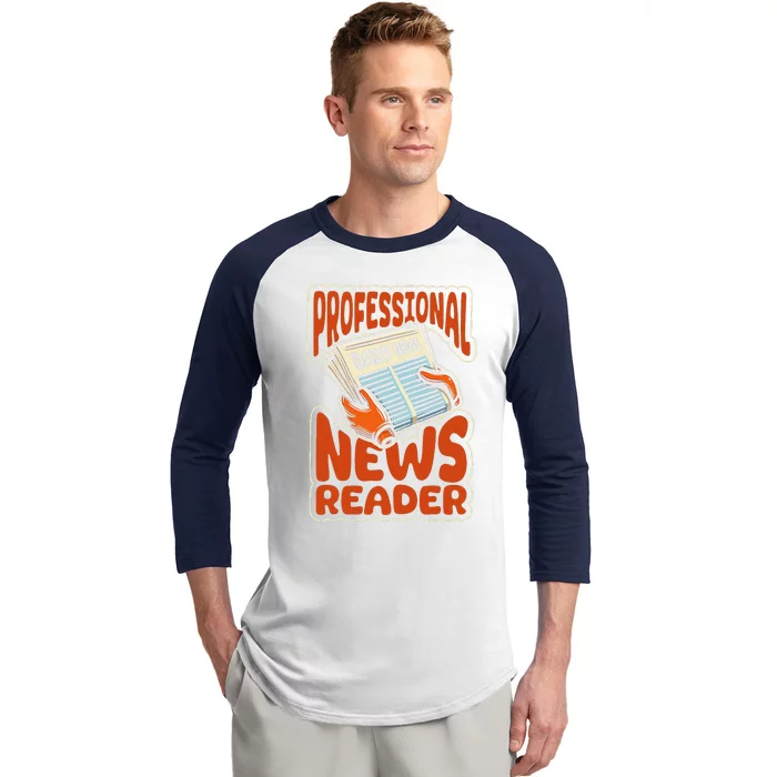 Anchorman Broadcast Journalist News Anchorman Baseball Sleeve Shirt