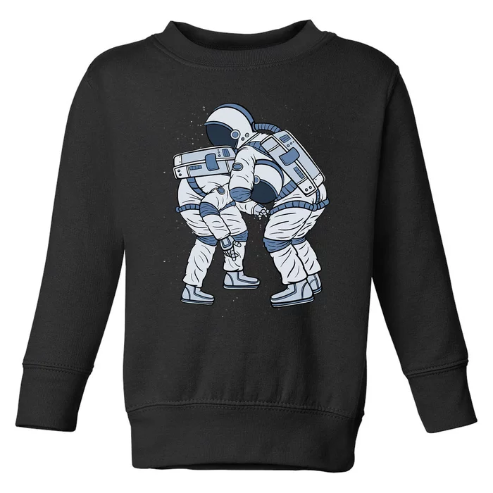 Astronaut Brazilian Jiu-Jitsu Judo Martial Arts Grappling Toddler Sweatshirt