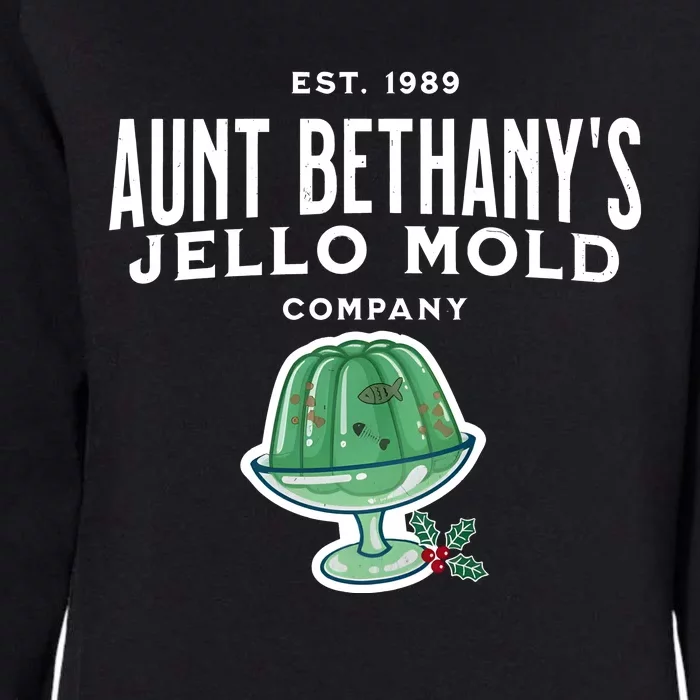 Aunt Bethanys Jello Mold Est 1989 Christmas Holiday Season Womens California Wash Sweatshirt