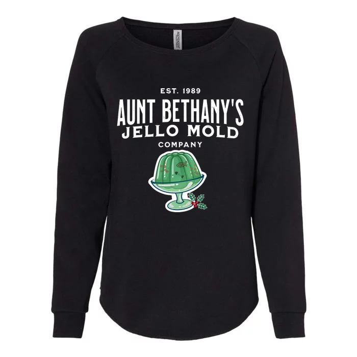 Aunt Bethanys Jello Mold Est 1989 Christmas Holiday Season Womens California Wash Sweatshirt