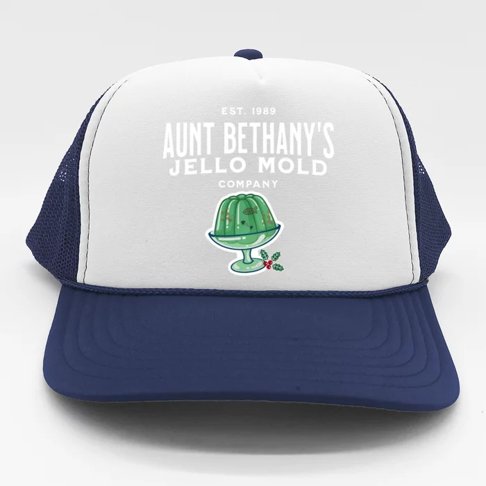 Aunt Bethanys Jello Mold Est 1989 Christmas Holiday Season Trucker Hat