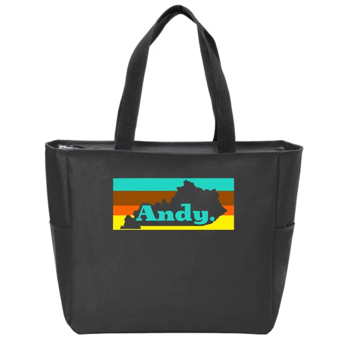 Andy Beshear Kentucky State Governor Silhouette Vintage Zip Tote Bag