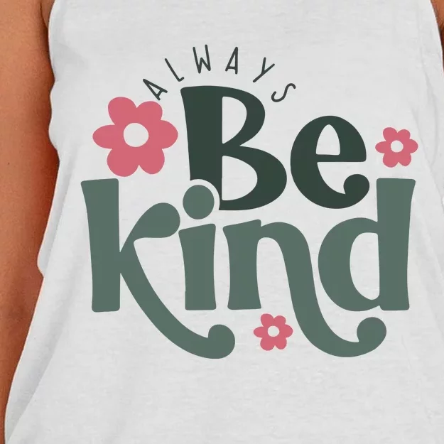 Always Be Kind Kindness Inspirational Women's Knotted Racerback Tank