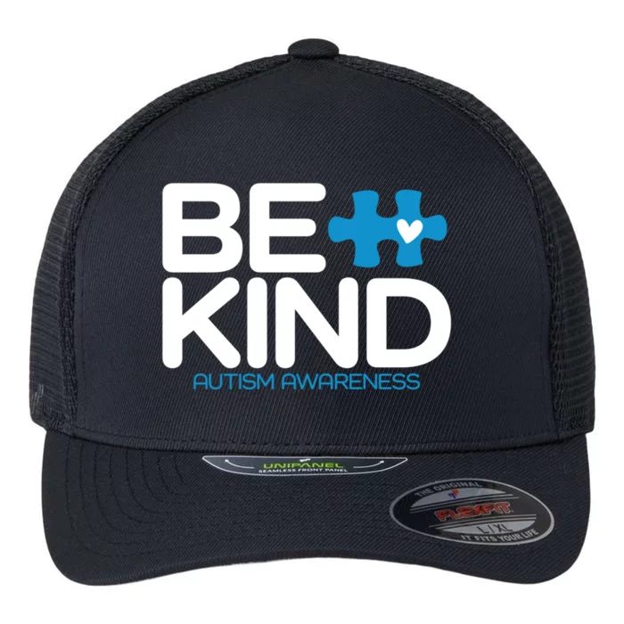 Autism Be Kind Gift Be Kind Autism Awareness Gift Flexfit Unipanel Trucker Cap