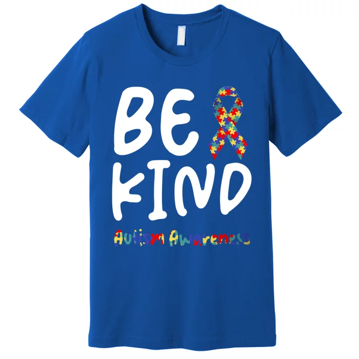 Autism Be Kind Be Kind Autism Awareness Gift Premium T-Shirt