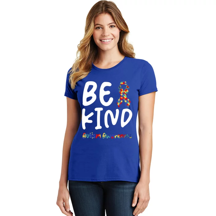 Autism Be Kind Be Kind Autism Awareness Gift Women's T-Shirt