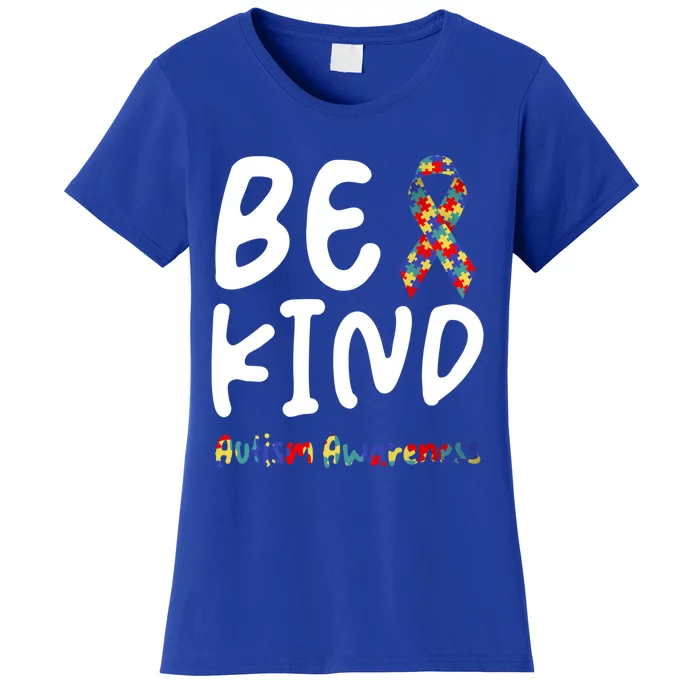 Autism Be Kind Be Kind Autism Awareness Gift Women's T-Shirt