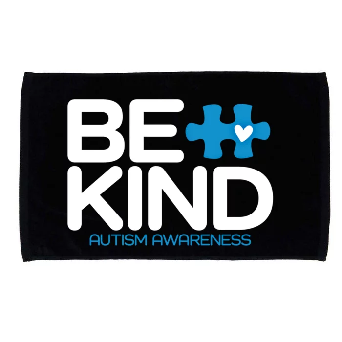 Autism Be Kind Gift Be Kind Autism Awareness Great Gift Microfiber Hand Towel