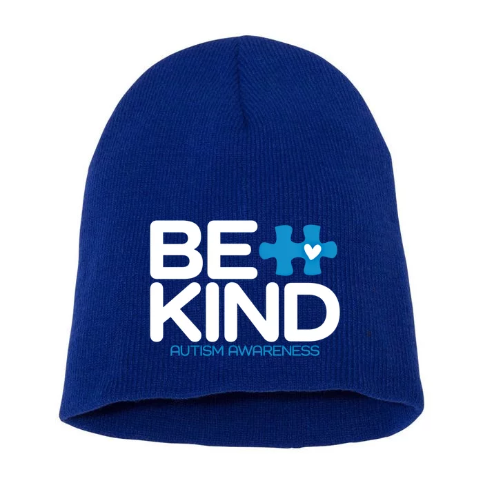 Autism Be Kind Gift Be Kind Autism Awareness Great Gift Short Acrylic Beanie