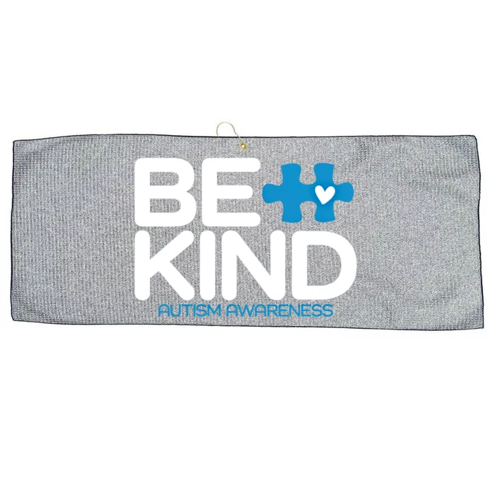 Autism Be Kind Gift Be Kind Autism Awareness Great Gift Large Microfiber Waffle Golf Towel