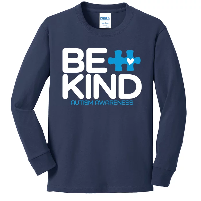 Autism Be Kind - Be Kind Autism Awareness Kids Long Sleeve Shirt