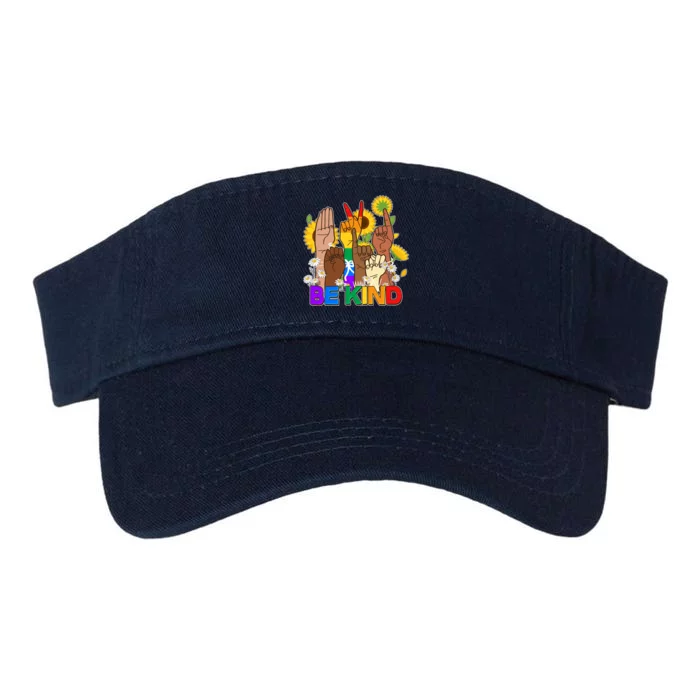 ASL Be Kind Sign Language Valucap Bio-Washed Visor