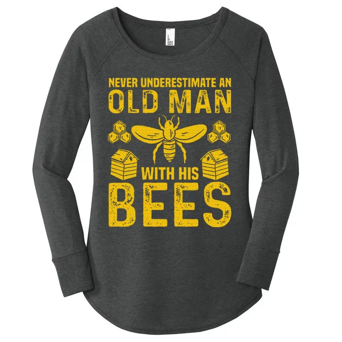 Apiary Bee Keeper An Old Man With His Bees Beekeeping Women's Perfect Tri Tunic Long Sleeve Shirt