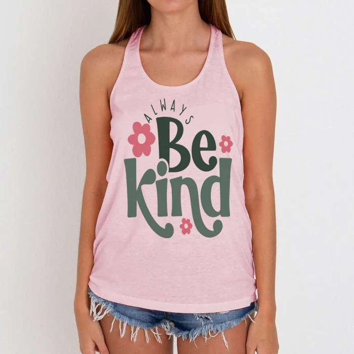 Always Be Kind Women's Knotted Racerback Tank