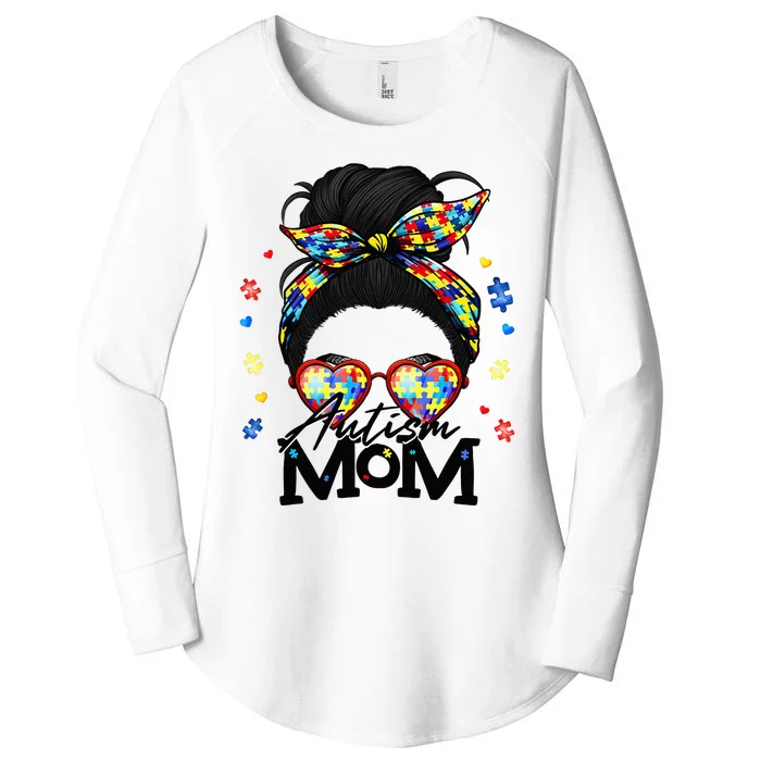 Autism Be Kind Autism Awareness For Mom Women's Perfect Tri Tunic Long Sleeve Shirt