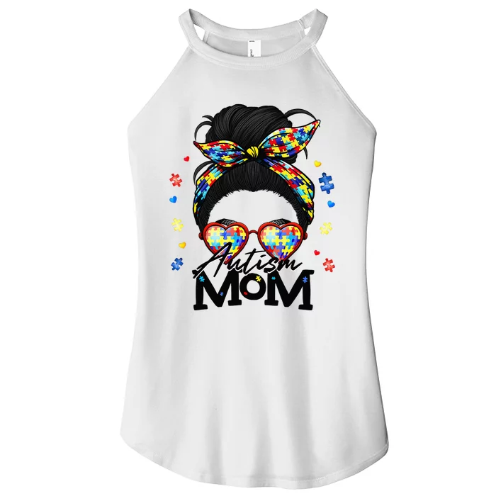 Autism Be Kind Autism Awareness For Mom Women’s Perfect Tri Rocker Tank