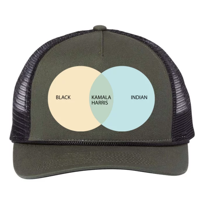 Armanddoma Black Kamala Harris Indian Retro Rope Trucker Hat Cap