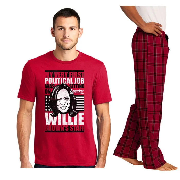 Anti Biden Kamala Harris First Job Willie Brown Female Vp Pajama Set