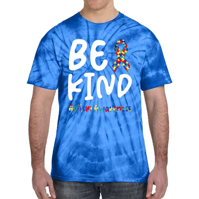 Autism Be Kind Be Kind Autism Awareness Cute Gift Tie-Dye T-Shirt