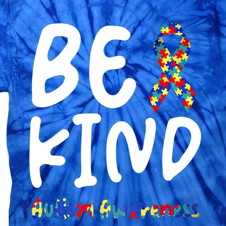 Autism Be Kind Be Kind Autism Awareness Cute Gift Tie-Dye T-Shirt