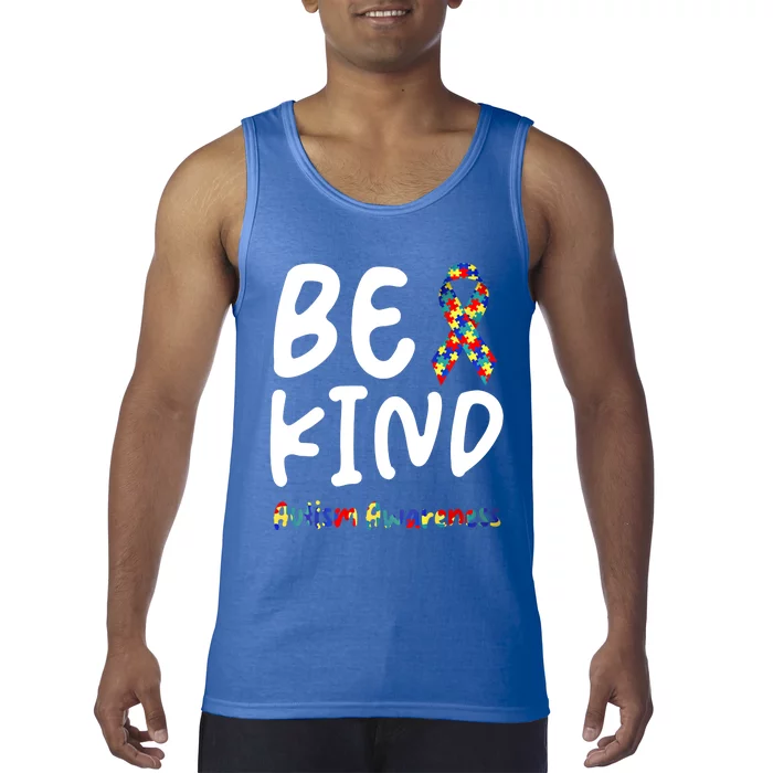 Autism Be Kind Be Kind Autism Awareness Cute Gift Tank Top