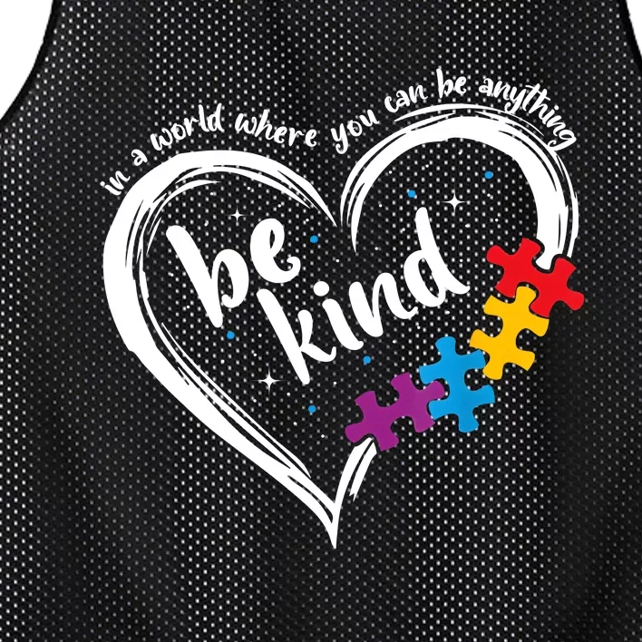 Autism Be Kind Women Blue Be Kind Autism Awareness Mesh Reversible Basketball Jersey Tank