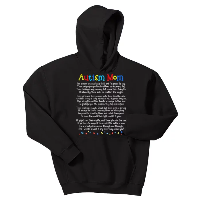 Autism Be Kind Autism Awareness For Autism Mom Kids Hoodie