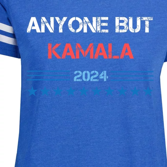 Anyone But Kamala Harris 2024 Election Enza Ladies Jersey Football T-Shirt