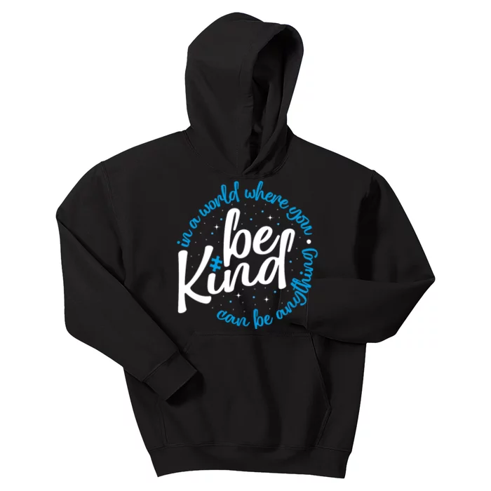 Autism Be Kind Be Kind Autism Awareness Kids Hoodie