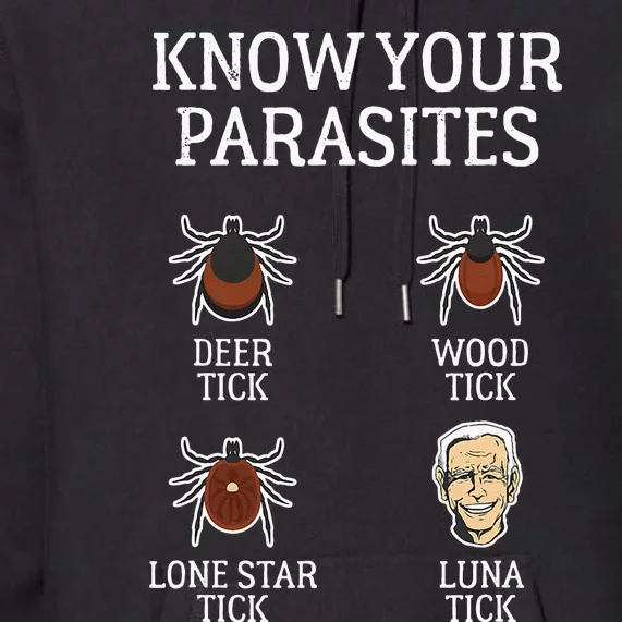 Anti Biden Know Your Parasites Lunatic Impeach Joe Biden Premium Hoodie