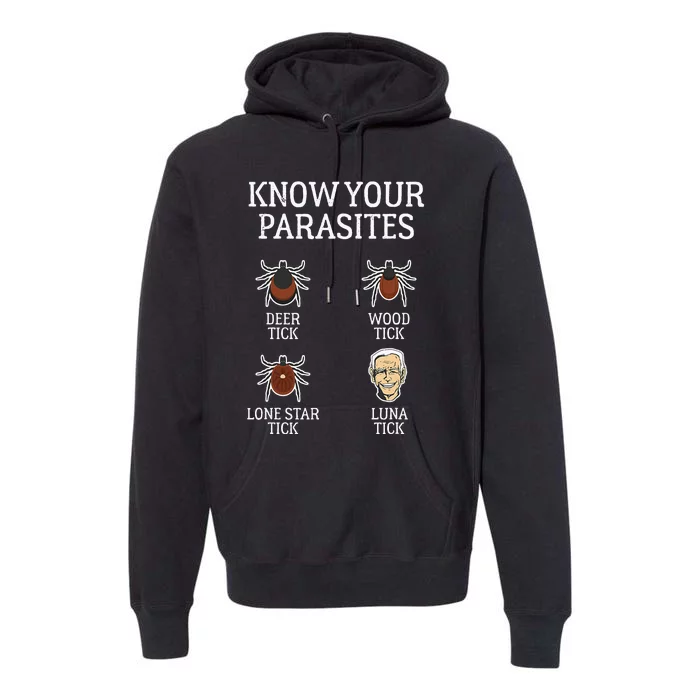 Anti Biden Know Your Parasites Lunatic Impeach Joe Biden Premium Hoodie