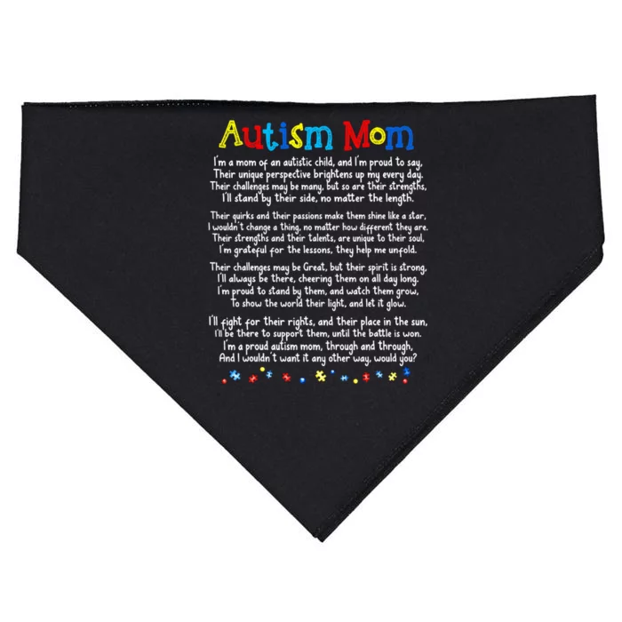 Autism Be Kind Autism Awareness For Autism Mom USA-Made Doggie Bandana