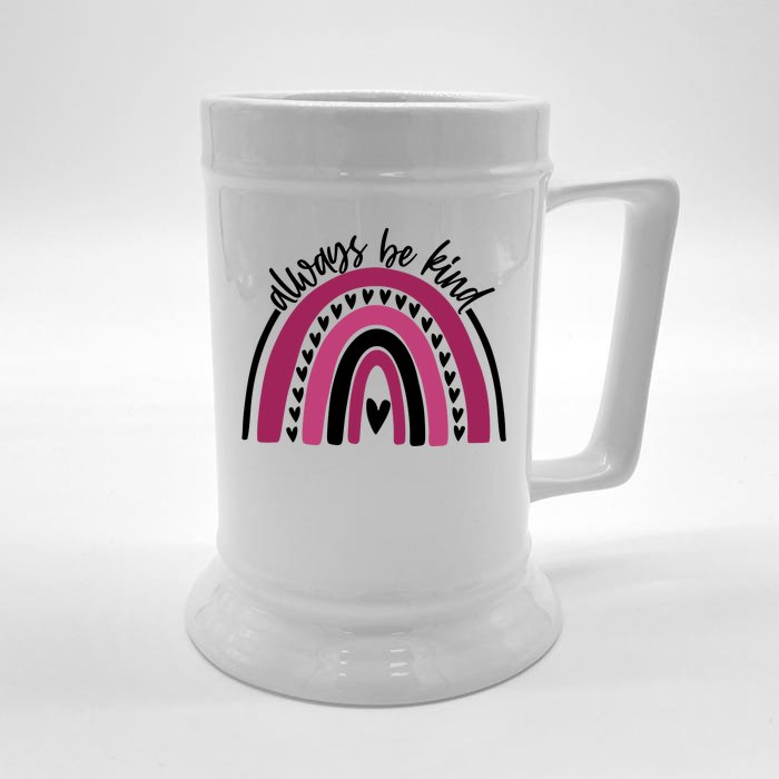 Always Be Kind Inspirational Rainbow Front & Back Beer Stein