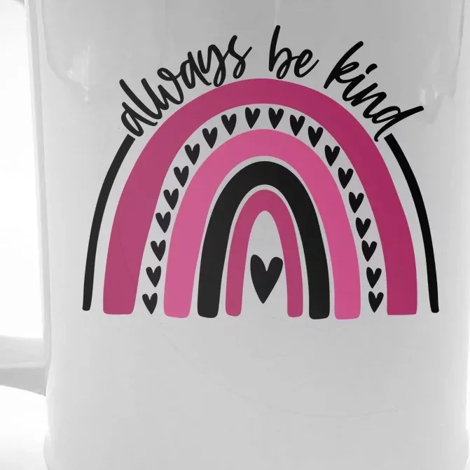 Always Be Kind Inspirational Rainbow Front & Back Beer Stein