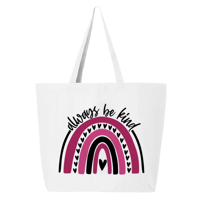 Always Be Kind Inspirational Rainbow 25L Jumbo Tote