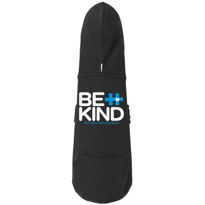 Autism Be Kind Women Be Kind Autism Awareness Doggie 3-End Fleece Hoodie