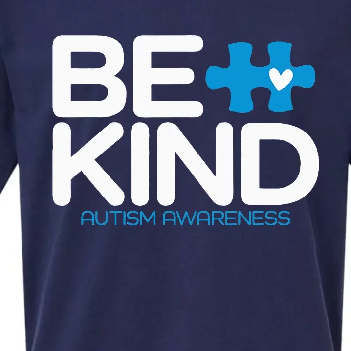 Autism Be Kind Women Be Kind Autism Awareness Sueded Cloud Jersey T-Shirt