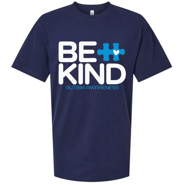 Autism Be Kind Women Be Kind Autism Awareness Sueded Cloud Jersey T-Shirt