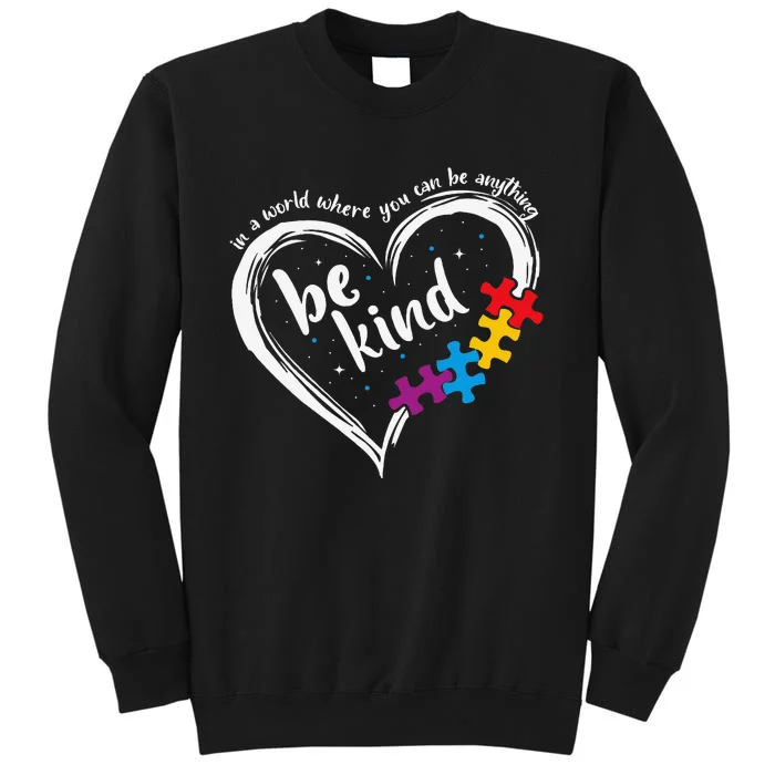 Autism Be Kind Women Blue Be Kind Autism Awareness Gift Sweatshirt