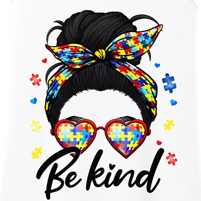 Autism Be Kind Autism Awareness For Autism Mom Ladies Essential Tank