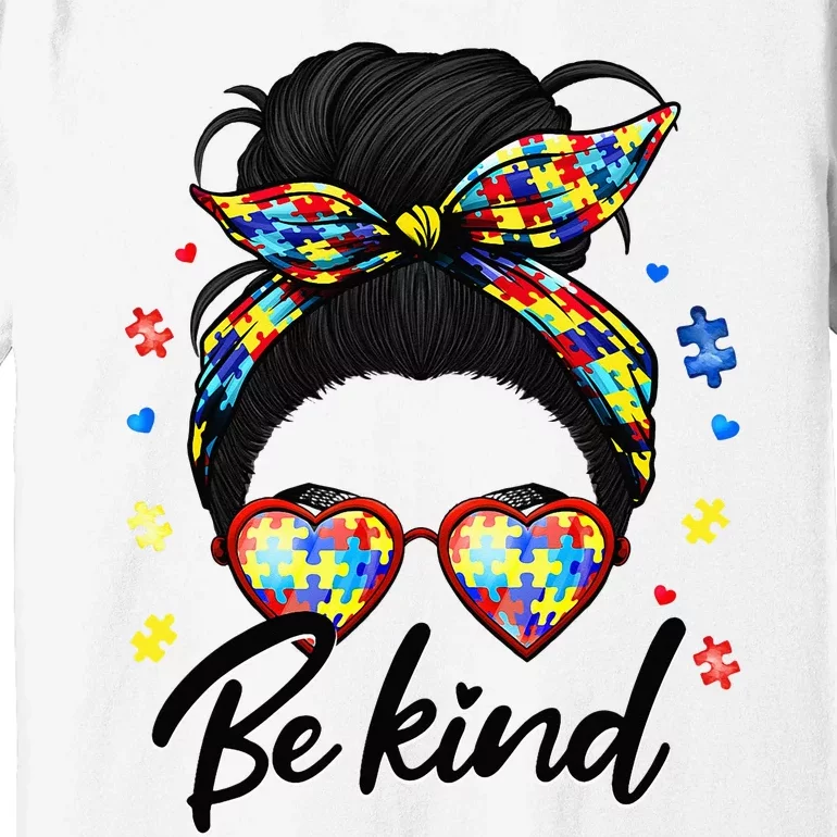 Autism Be Kind Autism Awareness For Autism Mom Premium T-Shirt