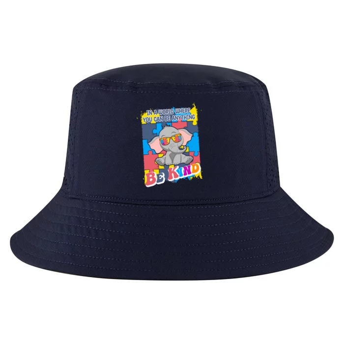 Autism Be Kind Elephant Puzzle Autism Awareness Gift Cool Comfort Performance Bucket Hat