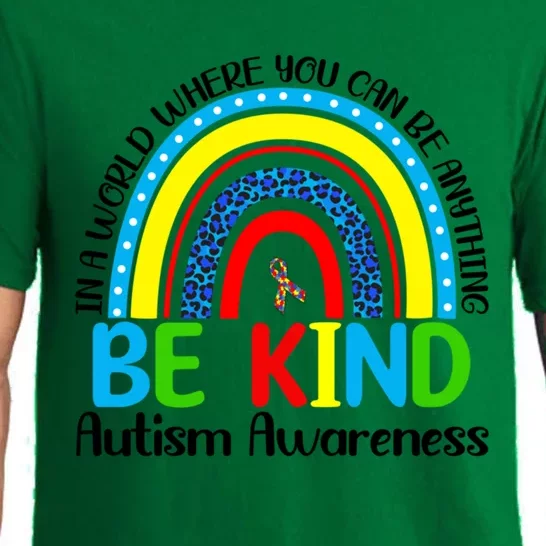 Autism Be Kind Rainbow Kindness Autism Awareness Month Gift Pajama Set