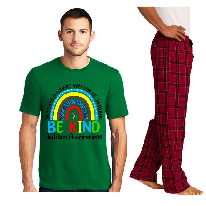 Autism Be Kind Rainbow Kindness Autism Awareness Month Gift Pajama Set