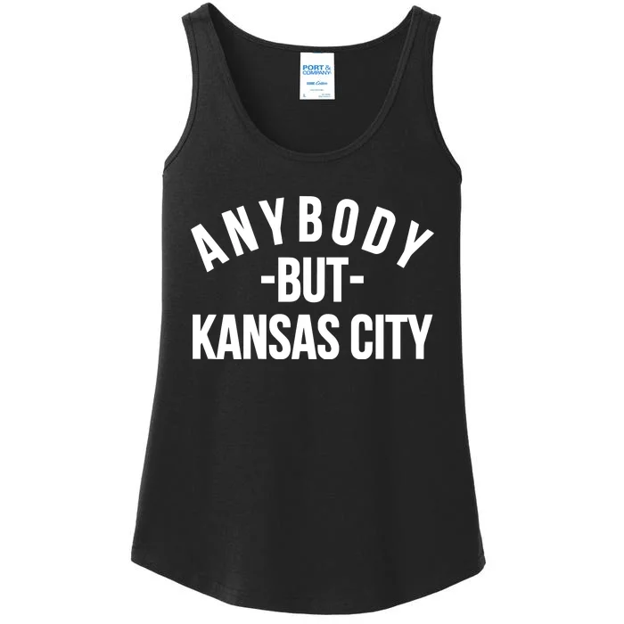 Anybody But Kansas City Ladies Essential Tank