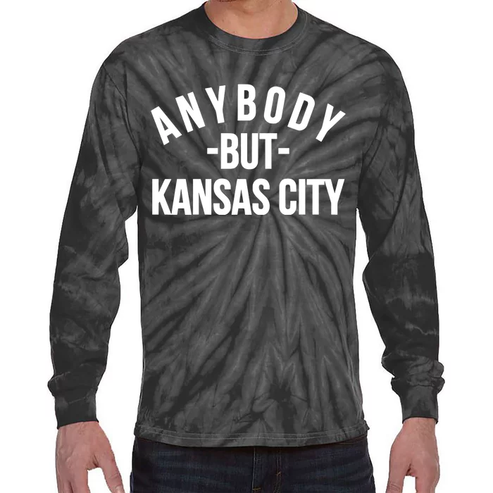 Anybody But Kansas City Tie-Dye Long Sleeve Shirt