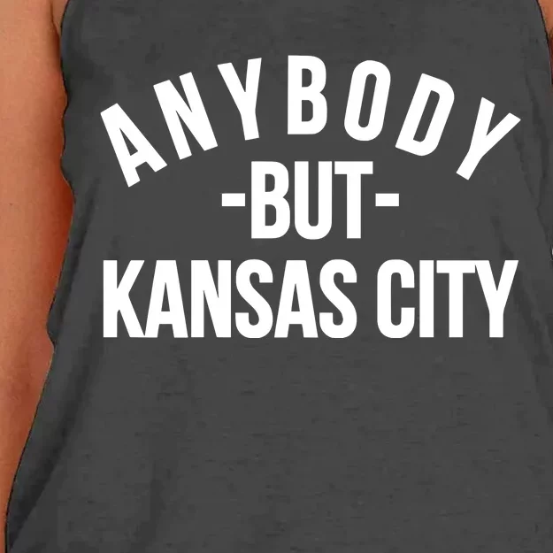 Anybody But Kansas City Women's Knotted Racerback Tank