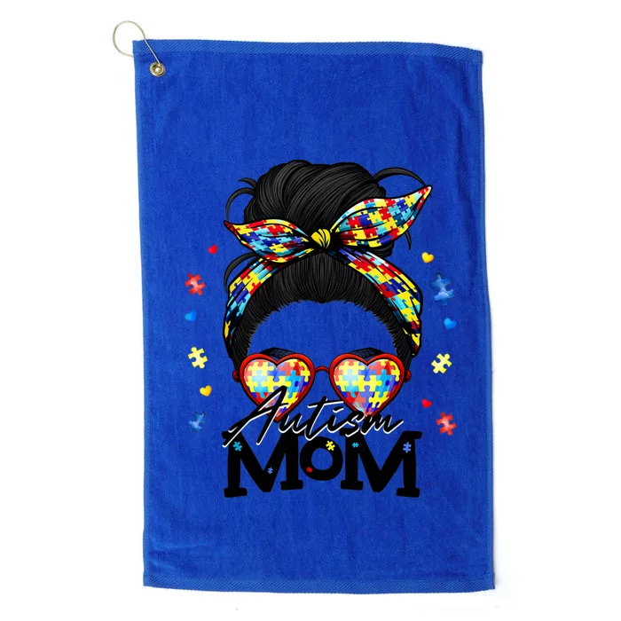 Autism Be Kind Autism Awareness For Autism Mom Platinum Collection Golf Towel