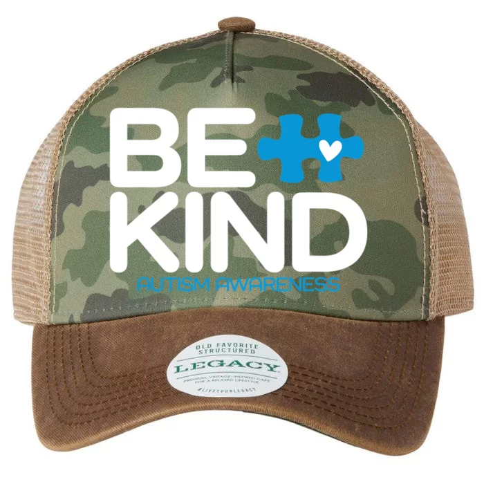 Autism Be Kind Be Kind Autism Awareness Legacy Tie Dye Trucker Hat