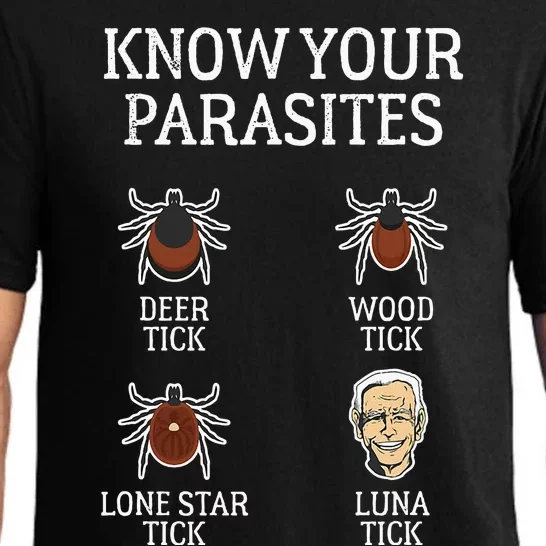 Anti Biden Know Your Parasites Lunatic Impeach Pajama Set